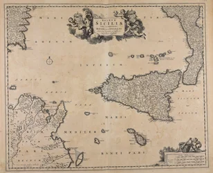 Regnum Siciliae con reinos e islas circundantes